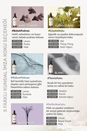 Oda ve Kumaş Kokusu KUNDAL Room & Fabric Perfume Mist (Baby Powder) 300 ml