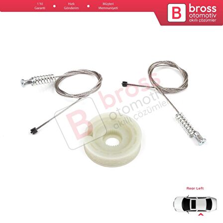 Ford Focus MK1 1998-2005 4/5 Kapı Hatchback Sedan Wagon 1138204 İçin Arka Sol Cam Kriko Tamir Seti