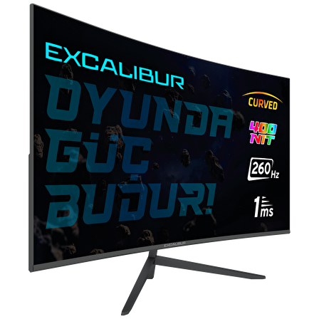 Casper Excalibur M.E315FHD-G 31.5" 260HZ 1ms 400NIT (Hdmı+Display) Curved Freesync + G-Sync Fhd LED Monitör