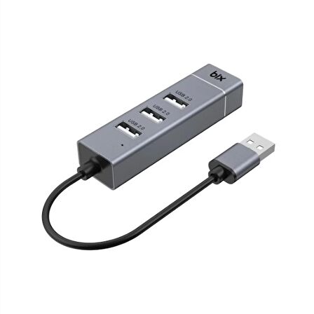 Bix 3 USB Portlu TF SD Kart Okuyucu Hub Çoklayıcı Dönüştürücü Adaptör