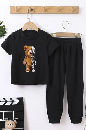 Çocuk Boys Bear Alt - Üst Eşofman Takımı