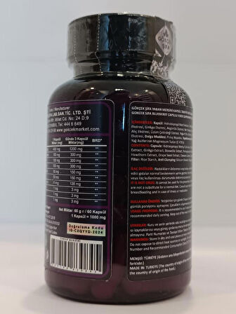 Yaban Mersini Kapsül (Blueberry Capsule)
