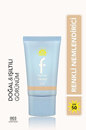Flormar Sun Lovers Nemlendirici Etkili & Doğal Bitişli Renkli Güneş Koruyucu Spf50-003 Ivory Nude