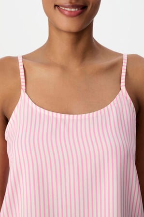 Pembe Çizgili Şort Pijama Takımı
