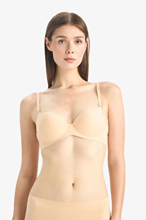 DeFacto Yarım Dolgulu Micro Dolgulu Push Up Tişört Bra-Fall in Love C1525AX25SPBG392