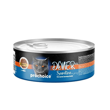 Prochoice Döner Bites Sardalyalı Yetişkin Kedi Konservesi 70 GR