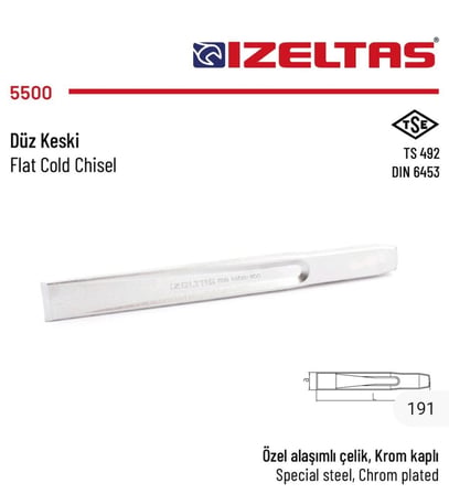 Düz Keski 150mm