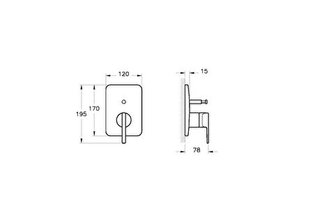 Artema Suit U A4228626 Ankastre Banyo Bataryası, Sıva Üstü, Bakır