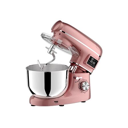 Yasomi Sm 1504bml Rose Gold Led Ekranlı Kıyma Çekme Aparatlı Blender Stand Mikser Mutfak Şefi 1500w