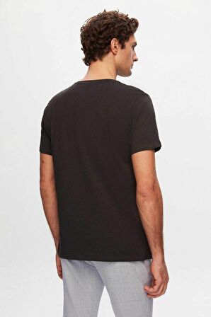 Ds Damat Slim Fit Antrasit %100 Pamuk T-Shirt 4HC141996753M
