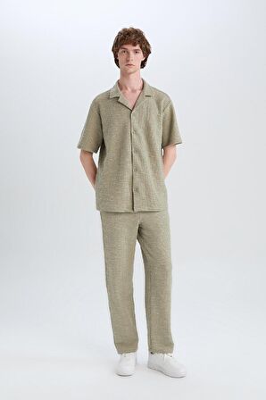 DeFacto Wide Leg Bol Rahat Kesim Üç Cepli Geniş Paça Pantolon D7316AX25SPKH271