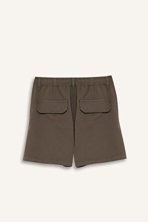 Coool Normal Bel Kısa Paça Gabardin Şort