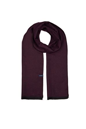 Bordo Düz Çift Taraflı Atkı | STD