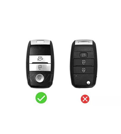 Kia Rio Ceed Soul Sportage Sorento Carens Picanto Lüks Anahtar Kılıfı 3 Tuşlu 2.Resime Bakınız