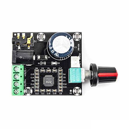 PAM8610 XH-M12012V 2x15W Mini Çift Kanallı Dijital Amplifikatör Kartı