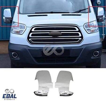 Ford Transit Mk8 Krom Ayna Kapağı 2 parça 2014 ve üzeri P.ÇELİK