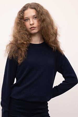 DeFacto Regular Fit Bisiklet Yaka Basic Kazak I6913AZ24WNNV131
