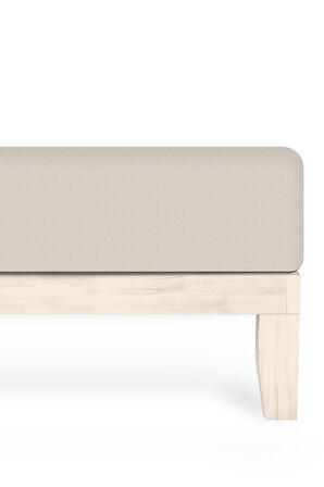 Calmera Home Tek Kişilik %100 Pamuk Penye Lastikli Çarşaf - 120 x 200 cm Açık Gri