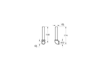 VitrA A42249 Ankastre Dirsek Grubu