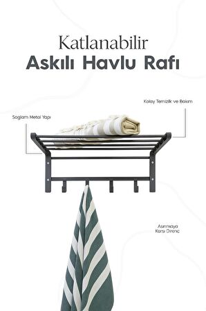 Çok Amaçlı Katlanabilir Ayakkabı Rafı - 60x45 cm - Antrasit