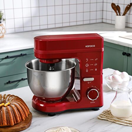 Karaca Maestrochef Stella Stand Mikser Cherry Red 1500w 5 Litre