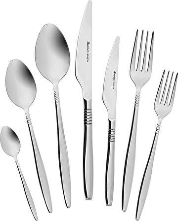 Karaca STD Laurel 84 Parça 12 Kişilik Elegance Çatal Kaşık Bıçak Seti Klasik