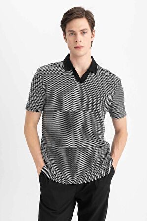 DeFacto Regular Fit Kısa Kollu Polo Tişört B6548AX24SPBK81