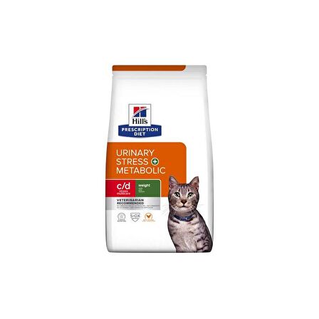Hıll's PrescriptionDiet c/d Multicare Stress + MetabolicKedi Maması 3 KG