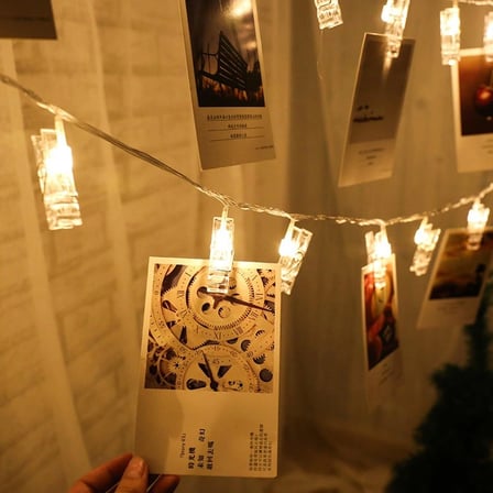 Işıklı Mandallı Fotoğraf Albümü 5M - 30 Led