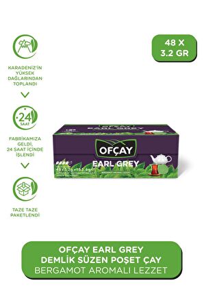 Ofçay Bitane Earl Grey 48 x 3.2gr Demlik Poşet Çay