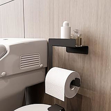 Raflı Tuvalet Kağıtlığı, Banyo Tuvalet Kağıtlık, Wc Tuvalet Kağıdı Tutucu, Banyo Tuvalet Kağıdı Askısı, Tuvalet Kağıdı Aparatı, Metal Tuvalet Kağıdı Standı