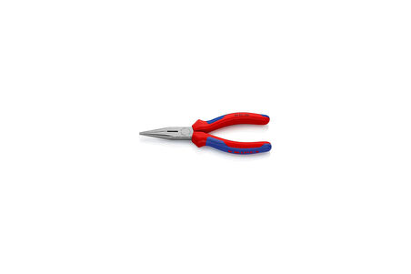 Knipex iğne kargaburun, kesici kenarlı siyah atramentize edilmiş, çok bileşenli saplı 160 mm 25 02 160