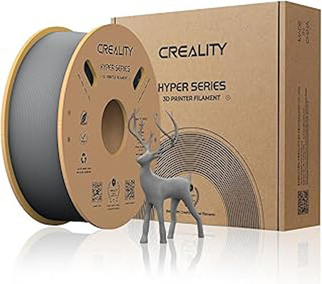 Creality Hyper PLA Filament 1,75 mm, Resmi Filament 1,75 mm PLA, 3D Yazıcı Filamenti, Yüksek Hızlı Baskı için, Uzun Ömürlü ve Dayanıklı, Boyut Hassasiyeti +/-0,03 mm, 1 kg/Makara