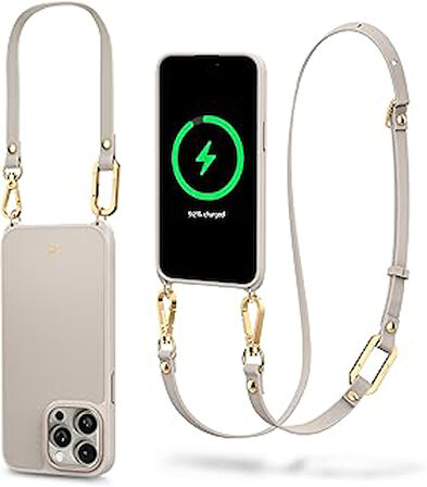 CYRILL Spigen Ciel iPhone 15 Pro Kılıf Classic Charm Mag MagSafe özellikli Cream - ACS06774