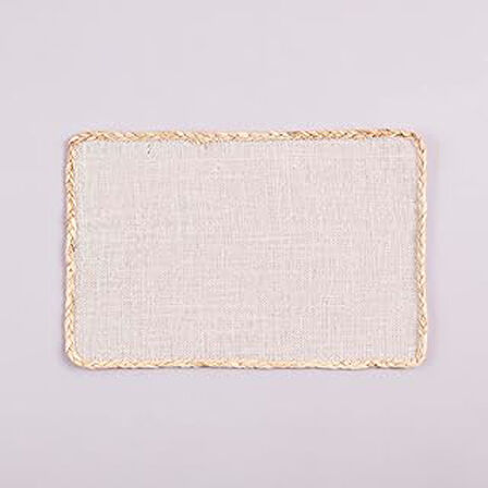 BELLA MAISON Düz%100 Polyester Amerikan Servis, Krem, 45x30 cm