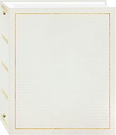 Photo Albums - LM100 White 100 Page Magnetic 3 Ring 25.4cm x 29.2cm