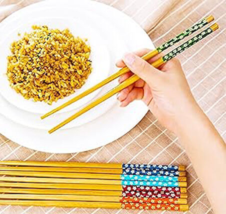 Pratik 2'li Desenli Yıkanabilir Kore Çin Chopsticks Yemek Çubuğu |desenli Chopstick