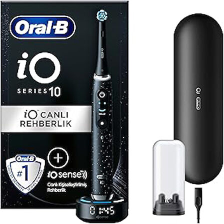 Oral-B iO Sense ile iO - 10 Siyah Elektrikli/Şarjlı Diş Fırçası