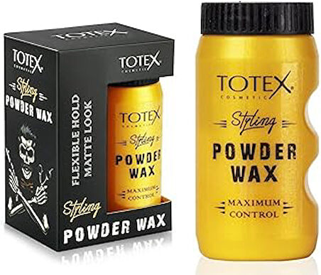 Totex Saç Şekillendirici Tekstüre Edici Toz - Powder Wax | Hacim Veren Kalınlaştırıcı Toz Pudra Esnek Tutuşlu Mat Görünüm Erkekler ve Kadınlar için Maksimum Kontrol 20 gr