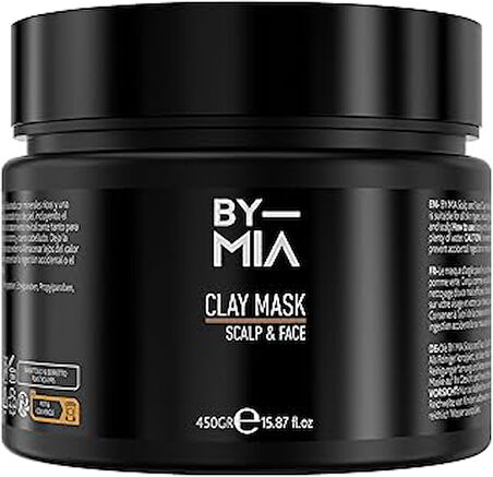 BY MIA Scalp & Face Clay Maske 450 gr | Yeşil Elmanın Ferahlatıcı Kokusu | Zengin İçerikli Mineraller | Tüm Cilt Tipleri için | Doğal Killi Yüz Maskesi