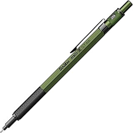 Scrikss Ofis Matri-X Versatil 0.7 mm Kalem, Silgili, Yeşil