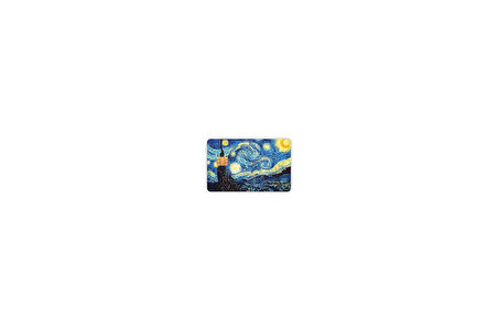 Quart Aksesuar Van Gogh Kart Kaplama Sticker Kart Etiketi