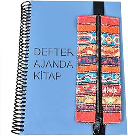 Fermuarlı Lastikli Kalemlik Kitap Defter Ajanda Kalemlik Kumaş Fermuarlı Pratik Cüzdan