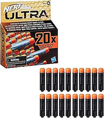 NERF Ultra 20 dart dolum paketi, yalnızca NERF Ultra blasterlerle uyumlu 20 resmi NERF Ultra dart içerir