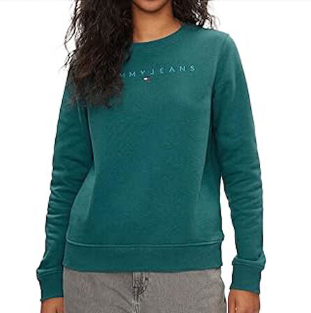 Tommy Hilfiger Tjw Reg Tonal Linear Crew Sweatshirt Kadın