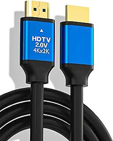 Step 5 Metre 4K Ultra HD 2.0V Alüminyum Başlıklı Altın Uçlu HDMI Kablo