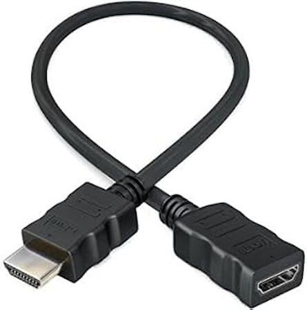 Hdmi Erkek Dişi Uzatma Kablosu 25 cm.