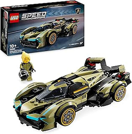 Speed Champions Lamborghini Lambo V12 Vision GT Süper Araba 76923, 10 Yaş ve Üzeri Araç Tutkunları İçin Yaratıcı Oyuncak Yapım Seti