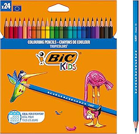 BIC Kids Tropicolors Kuru Boya Kalemi 24 Renk