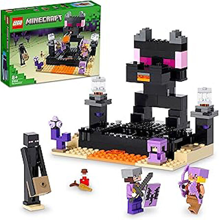 LEGO® Minecraft® End Arenası 21242-8 Yaş ve Üzeri Çocuklar için Ender Ejderhalı Oyuncak Yapım Seti